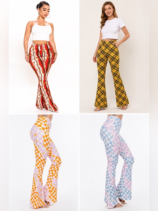 Bear Dance Pants - NEW Patterned Flare Women’s Pants